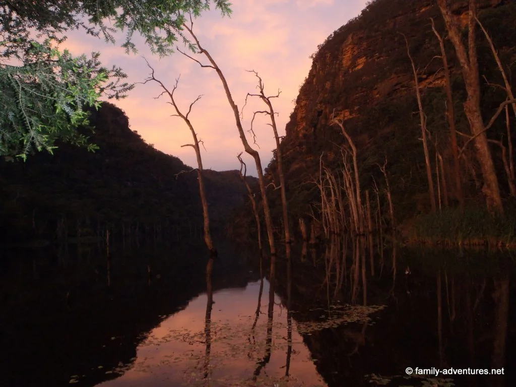 Sunset over the Shoalhaven river.