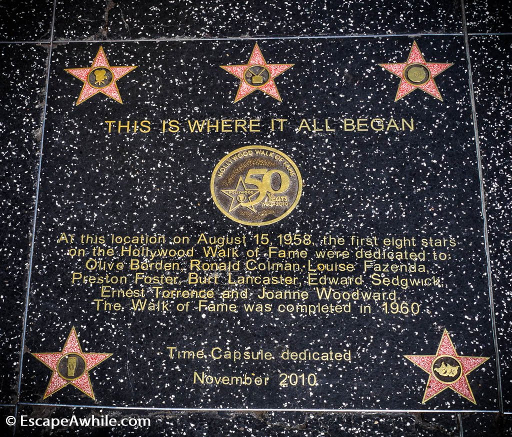 Walk of Fame at Hollywood Boulevard, Los Angeles, California, USA