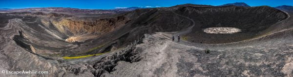 A walk around the crater rim, Ubehebe Crater, Death Valley NP.