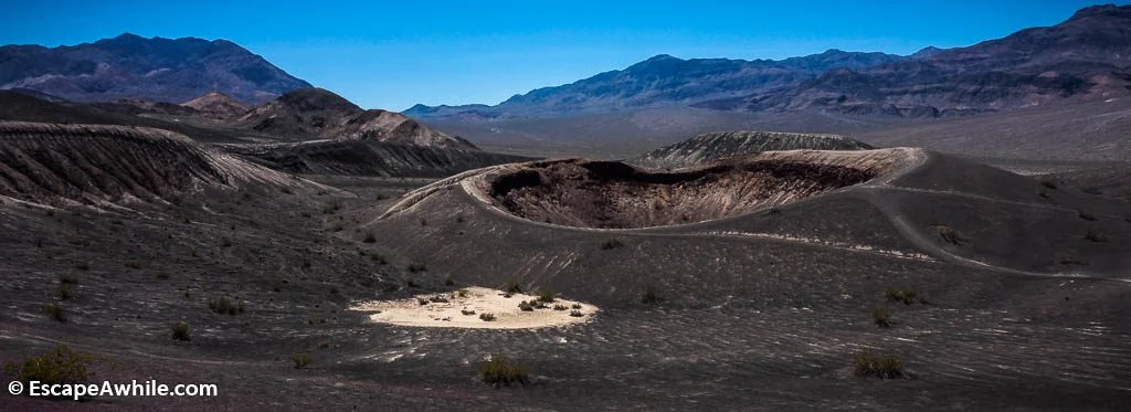 Small Hebe crater, next to its larger sibling Ubehebe Crater, Death Valley NP.