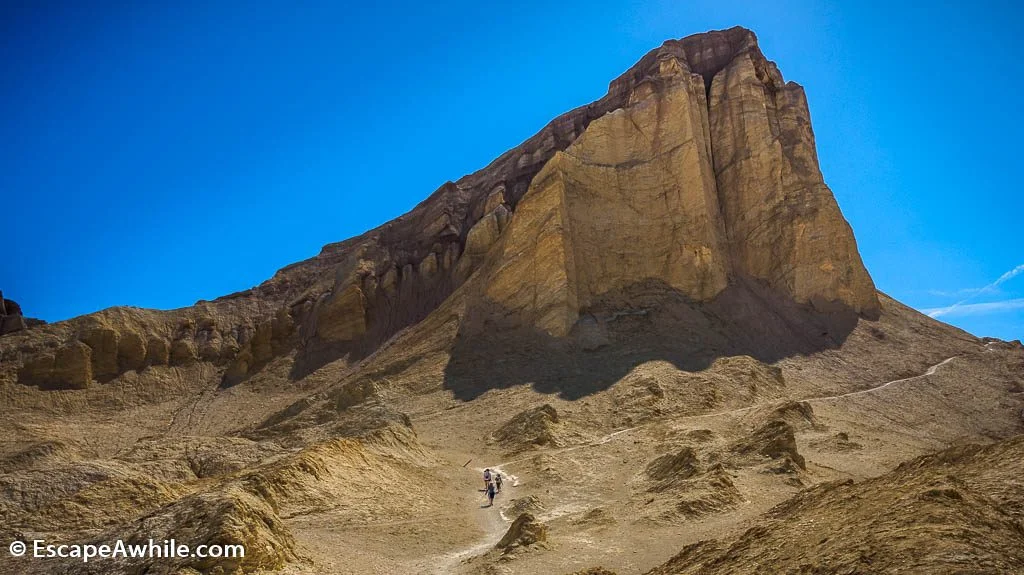 Manly Beacon, a prominent feature on the link track from Golden Canyon to Gowler Gulch. Death Valley NP.
