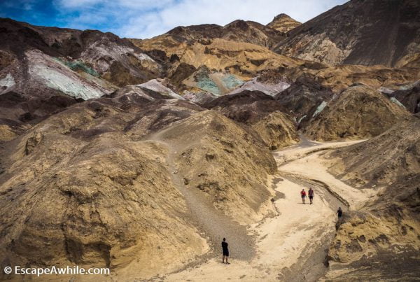 Artist's Palette - multi-coloured rocks. Death Valley NP.