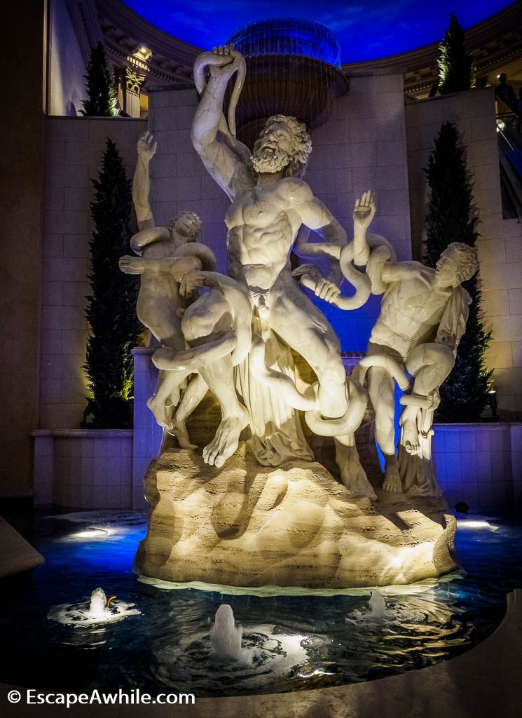 Copy of the Laocoon and his Sons statue in Caesar Forum shops, Las Vegas