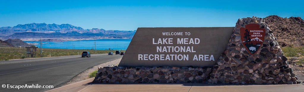 Entering Lake Mead Recreational Area