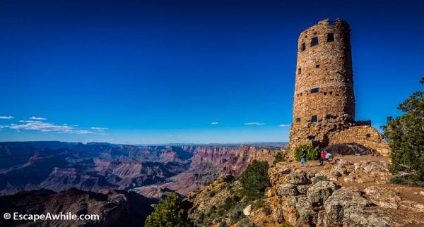 Desert View watch tower, Grand Canyon South Rim, Arizona, USA