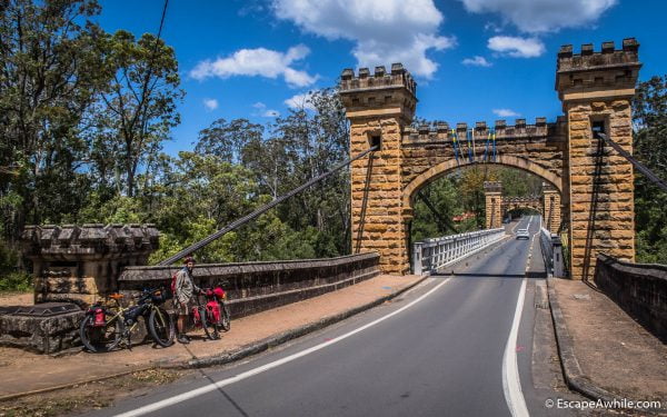 Famous Hampden Bridge over Kangaroo River