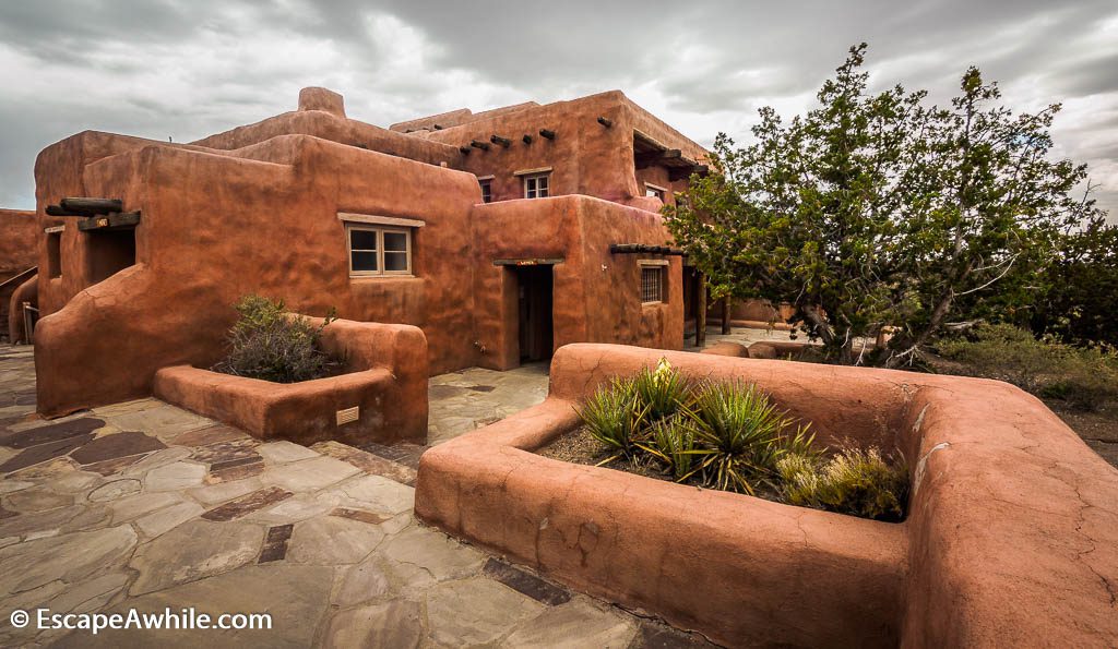 Courtyard of the Painted Desert Inn.