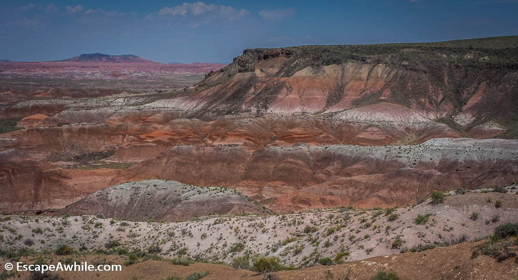 Colours of the Painted Desert, as seen from the lookout near the Inn.